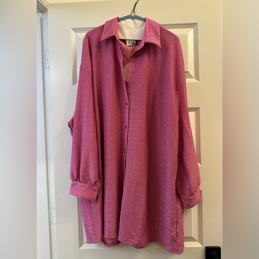 Princess Polly Long Sleeve Dress - Pink